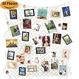ZUEXT Photo Hanging Display Frames w/ 40 Clips