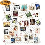 ZUEXT Photo Hanging Display Frames w/ 40 Clips