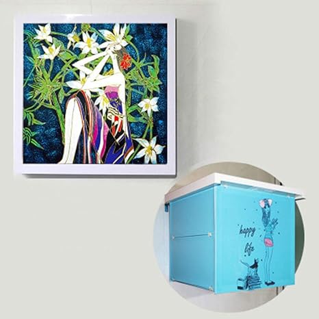 Amazon 壁画防水服浴室壁掛け折りたたみラック トイレ洗浄ラック 隠し穴のない収納ボックス 浴室用ラック ホーム キッチン オンライン通販