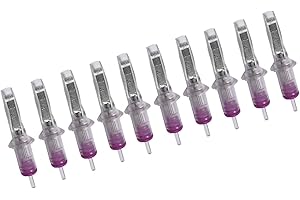 BIGWASP 50pcs Assorted Disposable Cartridge Tattoo Needles Curved Magnum Mixed 7RM 9RM 11RM 13RM 15RM (50pcs #12 Standard RM)