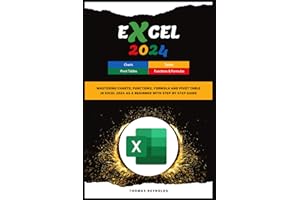 Excel 2024: Mastering Charts, Functions, Formula and Pivot Table in Excel 2024 as a Beginner with Step by Step Guide
