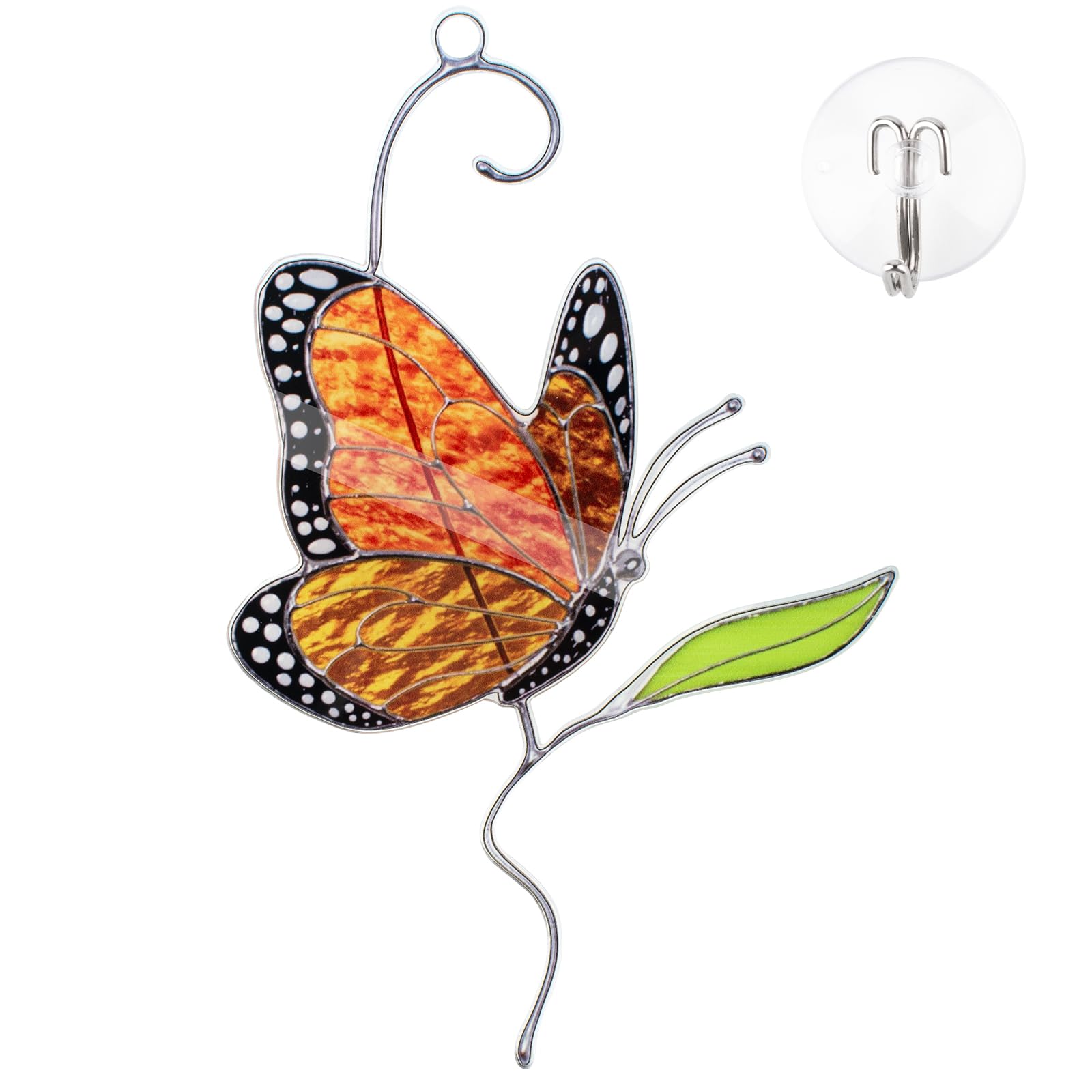 Photo 1 of Butterfly Sun Catchers Indoor Window Decoration, Acrylic Suncatchers for Windows Hanging Butterfly Decor Garden Decor Gifts for Women, Mom, Grandma, Wife