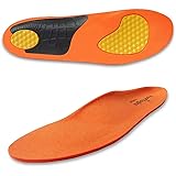 FootlogicsFull-Length Orthotic Shoe Insoles with Arch Support for Heel Pain, Ball of Foot Pain (Metatarsalgia), Flat Feet - Football, Pair (Small)