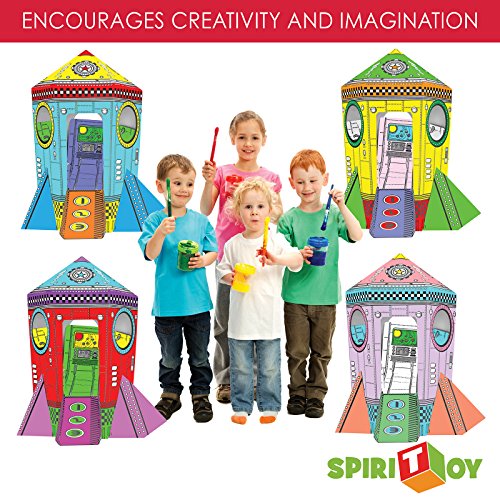 3 Cardboard+Playhouse+Foldable+Storage+Spiritoy