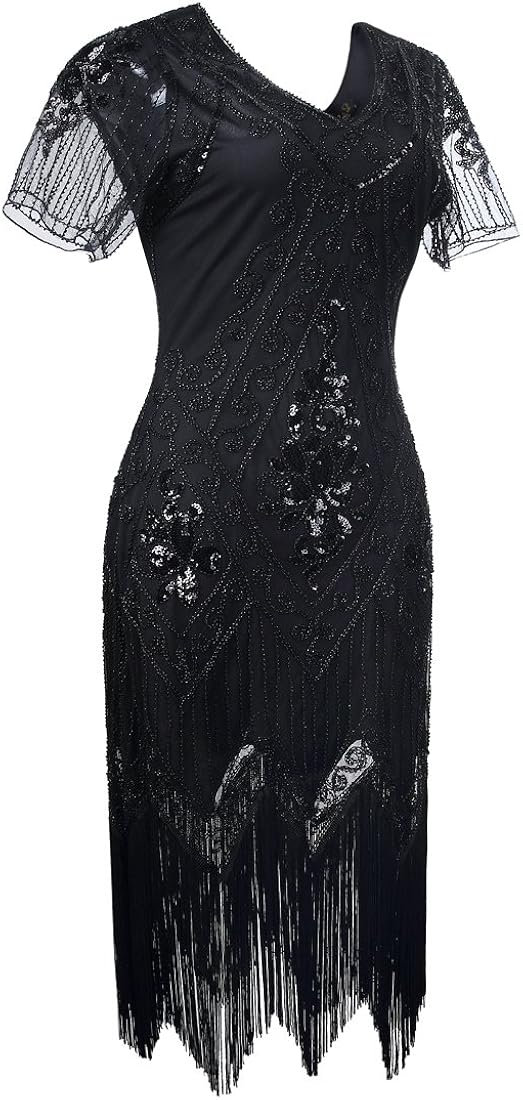 elegant 1920s flapper dress