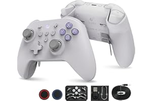 RunSnail GuliKit KK3 Max Controller, GuliKit Kingkong 3 with Hall Joysticks and Triggers, 4 Back Buttons, 1000Hz Polling Rate, Compatible with Switch/Android/iOS/macOS-Gray
