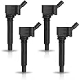 ENA Set of 4 Ignition Coil Pack Compatible with Volkswagen Audi A3 A4 A5 A6 A8 TT Quattro Q2 Q3 Q5 Q7 Q8 RS3 RS5 S3 S4 S5 S7 S8 Beetle Golf Jetta Passat 1.8L 2.0L Replacement For 06J905110G 06K905110K