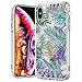 MOSNOVO Case for iPhone Xs/iPhone X, Tropical Palm Tree Leaves Clear Design Printed Transparent Plastic Hard Back Phone Case with Soft TPU Bumper Protective Cover for Apple iPhone X/iPhone Xs