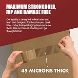 Merrimen Heavy Duty Brown Packaging Tape 45µm 66m x 48mm - 12 rolls view 4