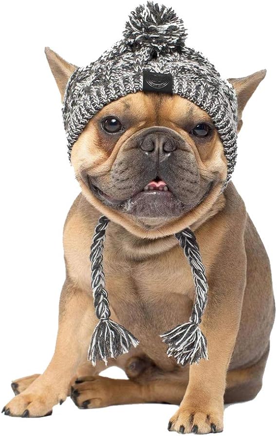 Kelong Winterhut, entzückende warme Wintermütze für Hunde, gestrickte