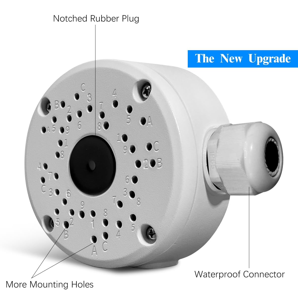 【Security Camera Junction Box】 Universal Bullet Security Camera Mount Bracket, IP66 Waterproof Junction Box for IP Camera