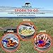Tapirus - 4 Blue Spork to Go Set - 7-inch Durable & BPA Free Sporks - Spoon, Fork and Knife Combo Utensils Flatware - Mess Kit for Camping, Hunting and Outdoor Activities - Comes in a Carrying Case