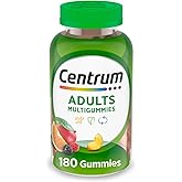 Centrum MultiGummies Gummy Multivitamin for Adults, Multivitamin/Multimineral Supplement with Vitamins D, B and E, Assorted Fruit Flavor - 18 Count