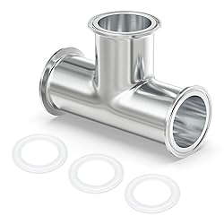 TAISHER 1PCS 304 Stainless Steel 2" Tube OD 3 Way
