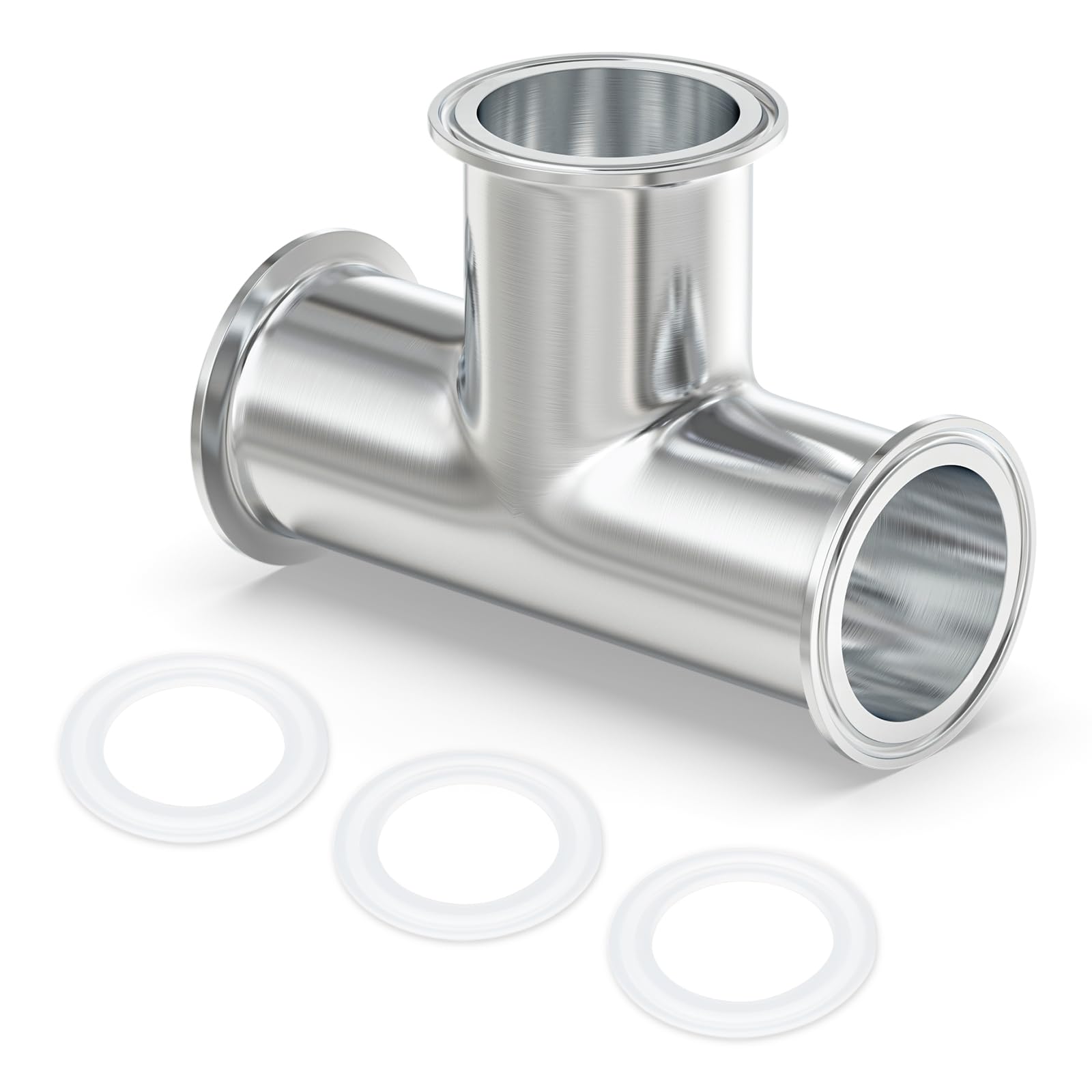 TAISHER 1PCS 304 Stainless Steel 2" Tube OD 3 Way