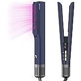 IG INGLAM Air Straight, Style from Wet Hair, 200M Ionic Hair Dryer Straightener for Medium Long Length(14”-30”), Straightener and Dryer 2 in 1, Fast Drying and Straightening in One Step, Dark Blue