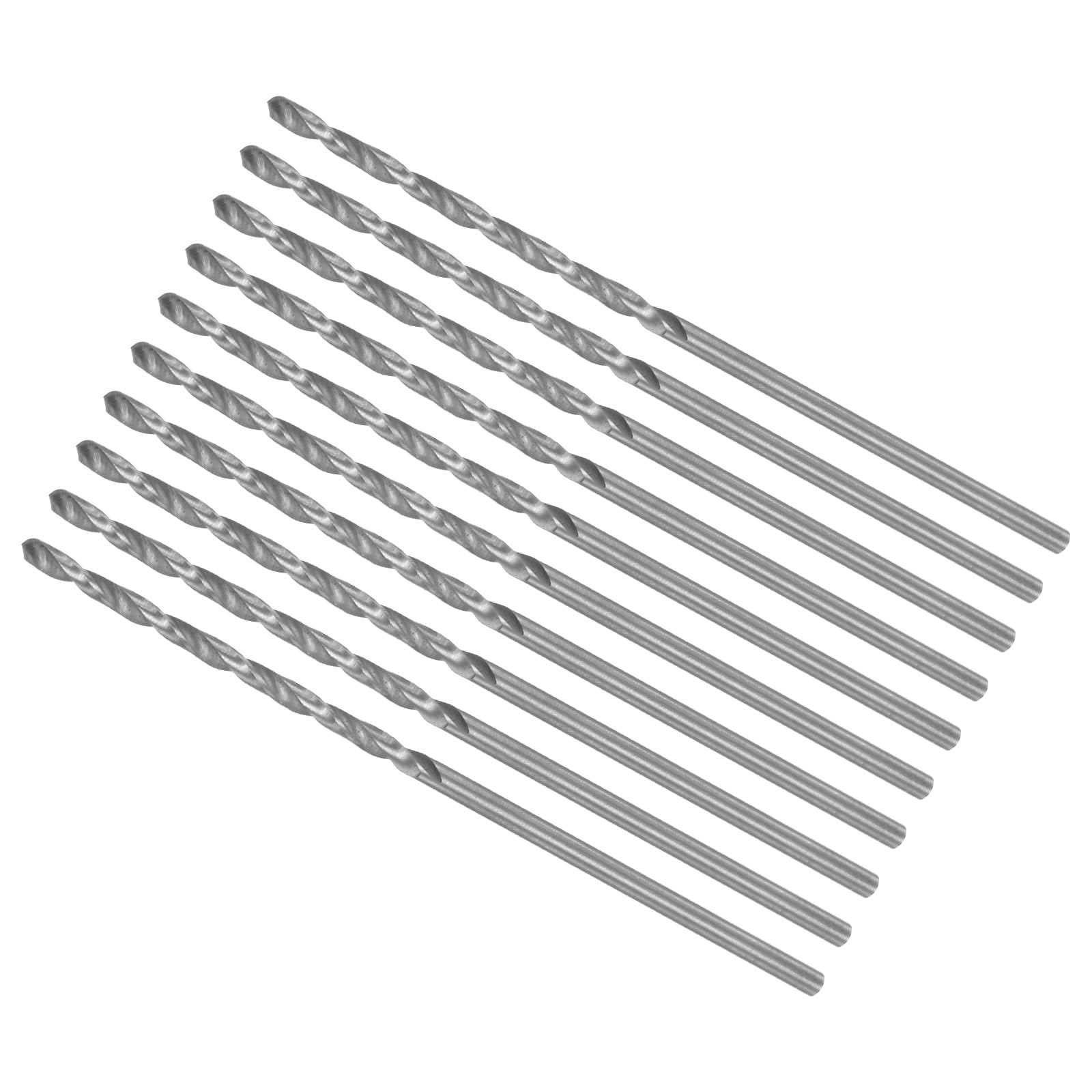 CoCud Micro Drill Bits, 1.4mm Drill Diameter 48mm Total Length, 6542 High Speed Steel Fully Ground Twist Drill Bit - (Applications: for Copper Metal Wood), 10-Pieces โ image 1