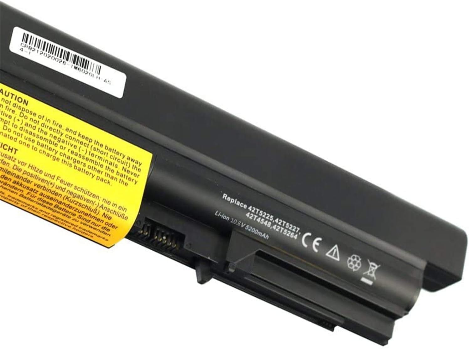 42T5225 42T4644 42T4645 42T4677 42T4678 42T4743 42T4745 42T4771 42T5262 42T5264 Laptop Battery Replacement for Lenovo IBM ThinkPad T61 T400 R61 R61i R400 R61e 14-Inch Widescreen(10.8V 5200mah) - Image 5