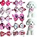 yagopet 10pcs Hot Pet Dog Bow tie Mix Gilrs Colors Cat Dog Bowtie neckties Adjustable Pet Pet Collars Dog Grooming Products Dog Accessories