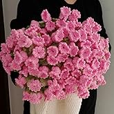 Valentine's Day Handmade Crochet Bellflower Bouquet Blanket,Romantic Knitted Rose Floral Throw Blankets Sofa Blankets,Luxury Crochet Flower Roses Blankets for Mom, Wife (Bellflower-Pink, 43.3 in)