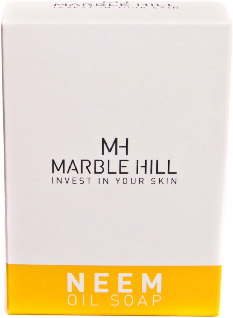 Neem oil moisturising soap bar for Dry Sensitive Eczema Prone Skin Psoriasis Itchy irritated skin. Shea Butter,Vitamin E. Daily use All ages Whole body. Formulated by Medical Doctor Marble Hill 100g