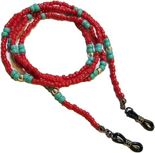Amazon Co Jp 眼鏡チェーン レッド トルコ メタルビーズ メンズ グラスコード サングラス メガネ チェーン ファッション ジュエリー