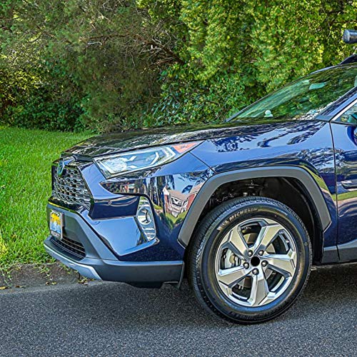 Kadore Chrome Front Fog Lights Lamp Cover Trim Bezel for 2019 Toyota RAV4 Hybrid Limited XLE Premium XSE LE 2-pc - Thumbnail 2