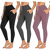 Avia Women’s High Waist Ankle Leggings with Side Pockets, Sizes XS-XXL