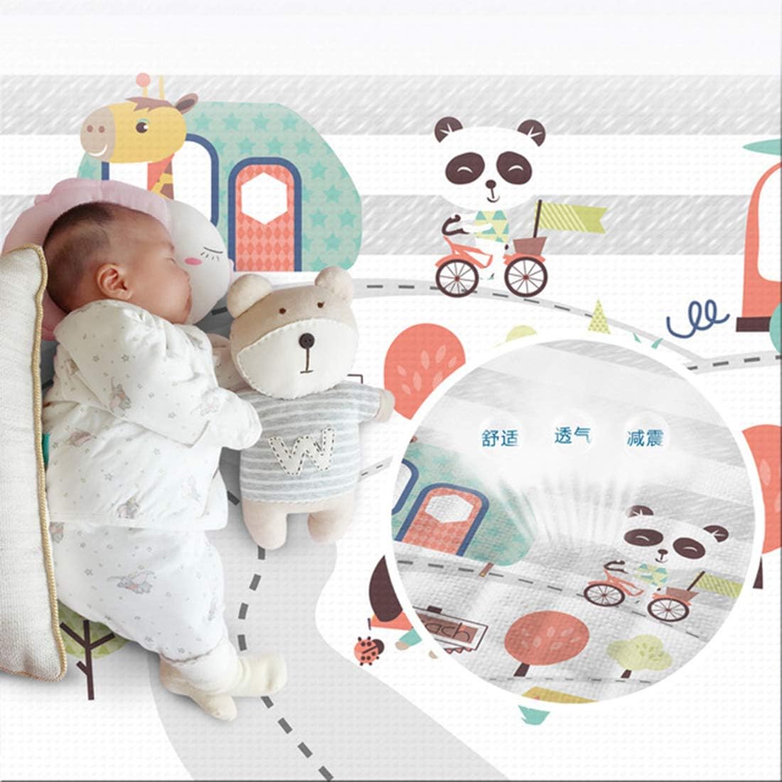 0 X 180 X 1cm Matuke Tapis Deveil Pour Bebe Tapis De Jeu Pliable Enfants Ramper Grande Antiderapant Tapis Eveil En Ldpe Tapis Jeu Bebe Pour Enfant De La Naissance Tapis De
