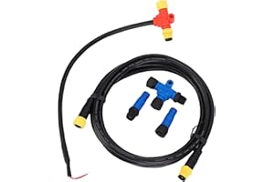 GOTOTOP NMEA 2000 Starter Kit, Marine Grade M12 5pin Backbone Cable 0. Branch Cable 2m Tee Connector and Resistors for Lowran