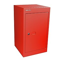 Bisley Personal Stacking Steel Cube Lockers, Red