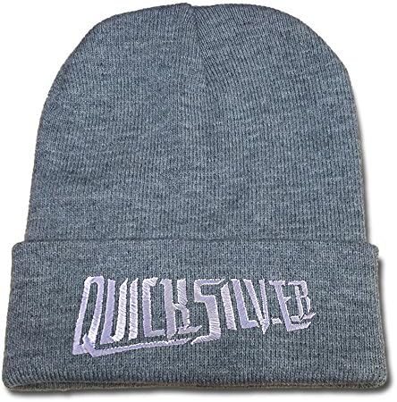YUDUODUO Quicksilver Logo Beanie Fashion Unisex Embroidery Beanies Skullies Knitted Hats Skull Caps - Grey