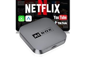 4th-Gen 2-in-1 Wireless Apple CarPlay Adapter 2025 & Android Auto Al Box [Upgraded 4GB+32GB] Magic Box 3.0 Streaming Dongle S