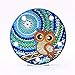 Owl Diamond Painting with LED Light DIY Handmade Artwork 5D Full Drill Crystal Drawing Kit Bedside Lamp Arts Craft for Home Decoration or Gifts-5.9 X 5.9