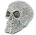 Realistic Replica Human Skull Statue with Silver Stone Sculpture Piggy Bank Silver Fantasy Statue Sculptures