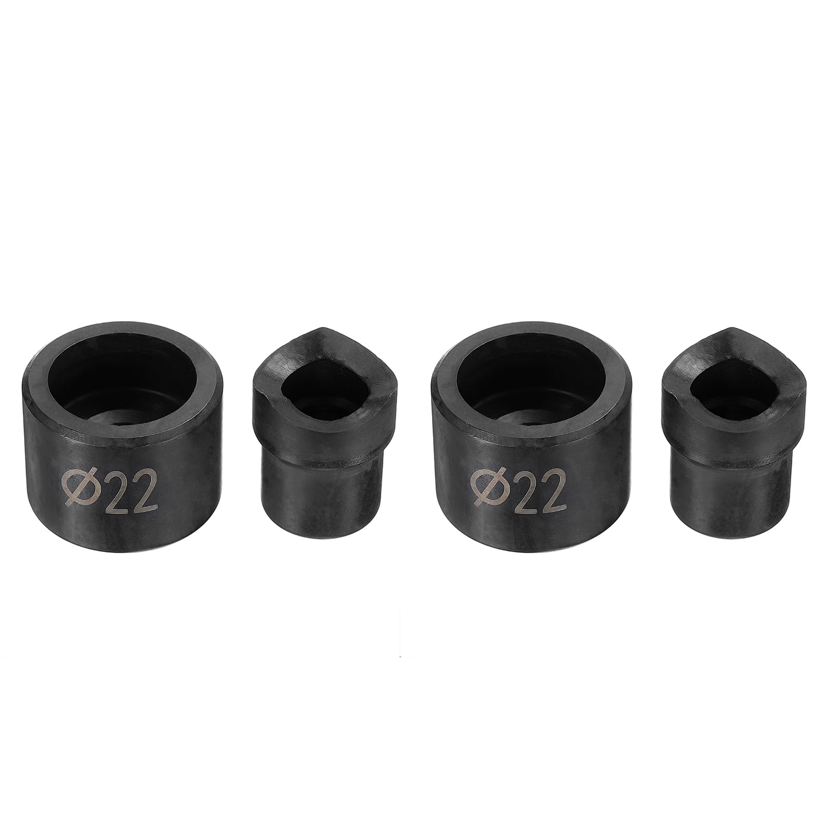 uxcell 2set Conduit Punch and Die 22mm Chrome Steel Manual Knockout Punch Conduit Hole Cutter Set for Hydraulic Knock Out Driver