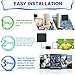 TV Antenna, SMALLRT Digital Amplified HDTV Antenna 50 Miles Range For Indoor Signal Booster Detachable Digital Amplifier with 16 FT Coaxial Cable for Viewing Local Channels