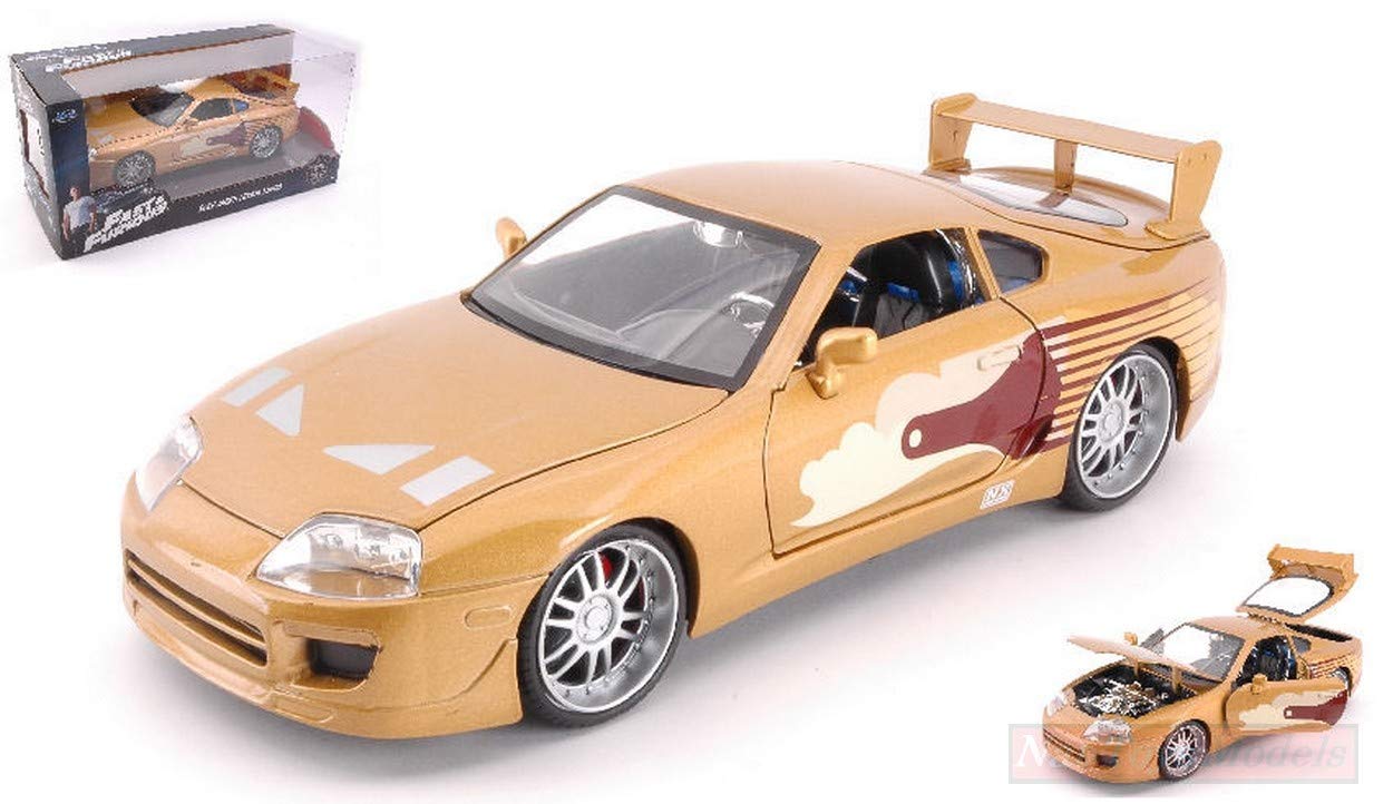 Jada Toys Models COMPATIBLE WITH SLAP JACK S TOYOTA SUPRA FAST & FURIOUS GOLD 1:24 DIECAST JADA99540