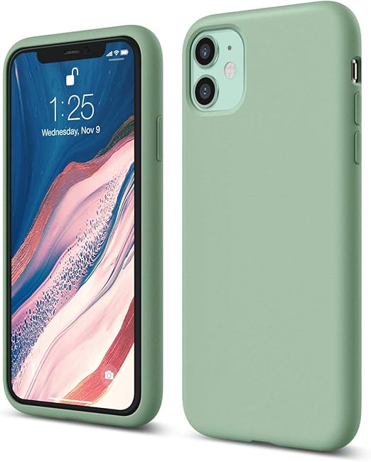 Amazon Com Elago Silicone Case Compatible With Iphone 11 Pastel Green Premium Liquid Silicone Raised Lip Screen Camera Protection 3 Layer Structure Full Body Protection