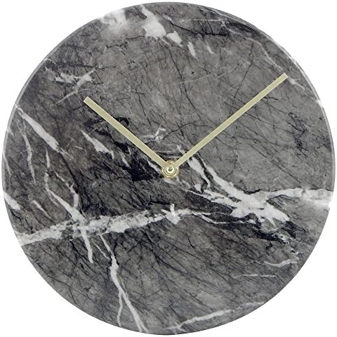 Threshhold Wall Clock Dark Marble Finish 10 Inch Diameter