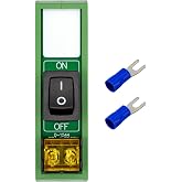 DIN Rail Mount Rocker Switch Module, 10Amp 250VAC/50VDC (1 Channel)