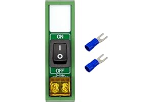 OONO DIN Rail Mount Rocker Switch Module, 10Amp 250VAC/50VDC (1 Channel)