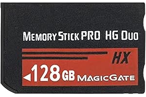 HSANYIUR 128GB High-Speed Memory Stick Pro-HG Duo (HX) ​- for PSP1000 2000 3000 and Camera Memory Cards