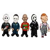 CAFELE Horror Movie Garden Gnomes Horror Killer Ornaments for Outdoor Halloween Decorations Collectibles