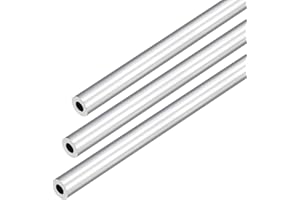 DMiotech 3Pack (8mm OD x 4mm ID) 6063 Aluminum Round Tube 250mm Length Industry Metal Tubing for Machinery Frame Construction