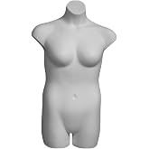 Female Plus Size 3/4 Form, White