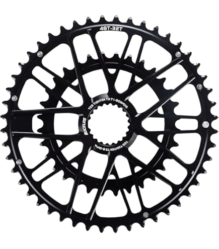 Amazon.com : EVOSID Double Speed Road Bike Direct Mount Chainring