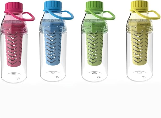 Indici15 Bottiglia Borraccia Infusore Di Frutta Tisane Te Per Bevande Detox Bpa Free Amazon It Sport E Tempo Libero
