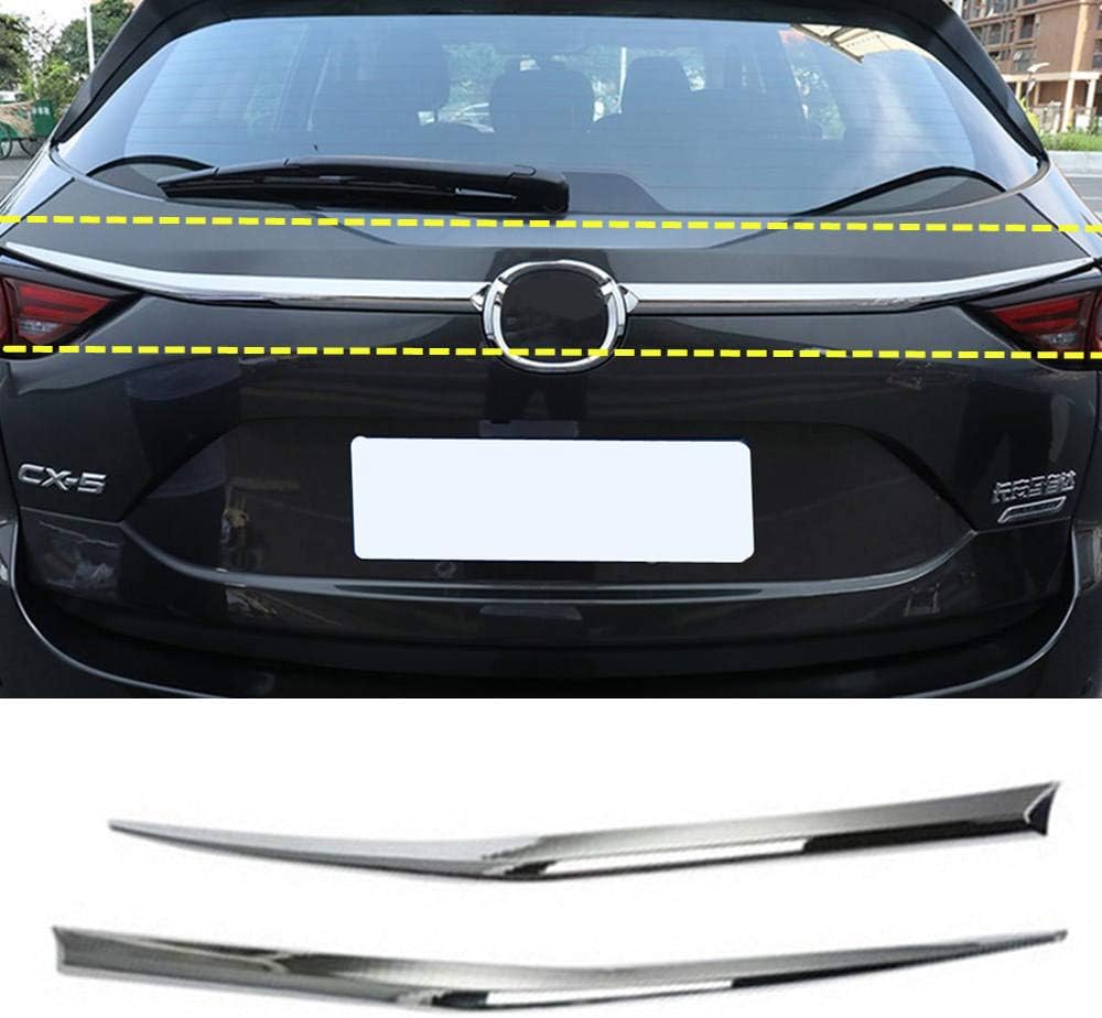 TOPGRIL Chrome Rear Trunk Lid Molding Cover Trim for Mazda