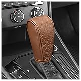 Leather Gear Shift Cover Diamond Embroidery